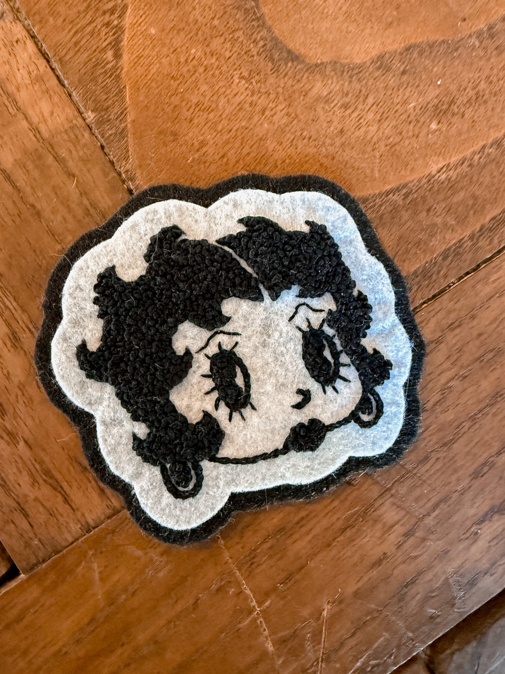 Betty Boop Chenille Felt Patch