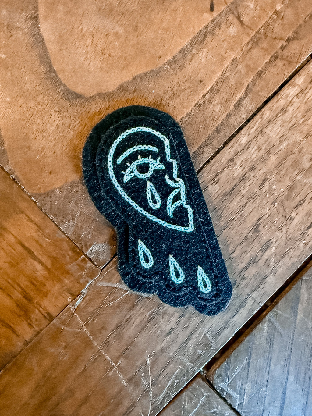 Crying Heart Felt Patch