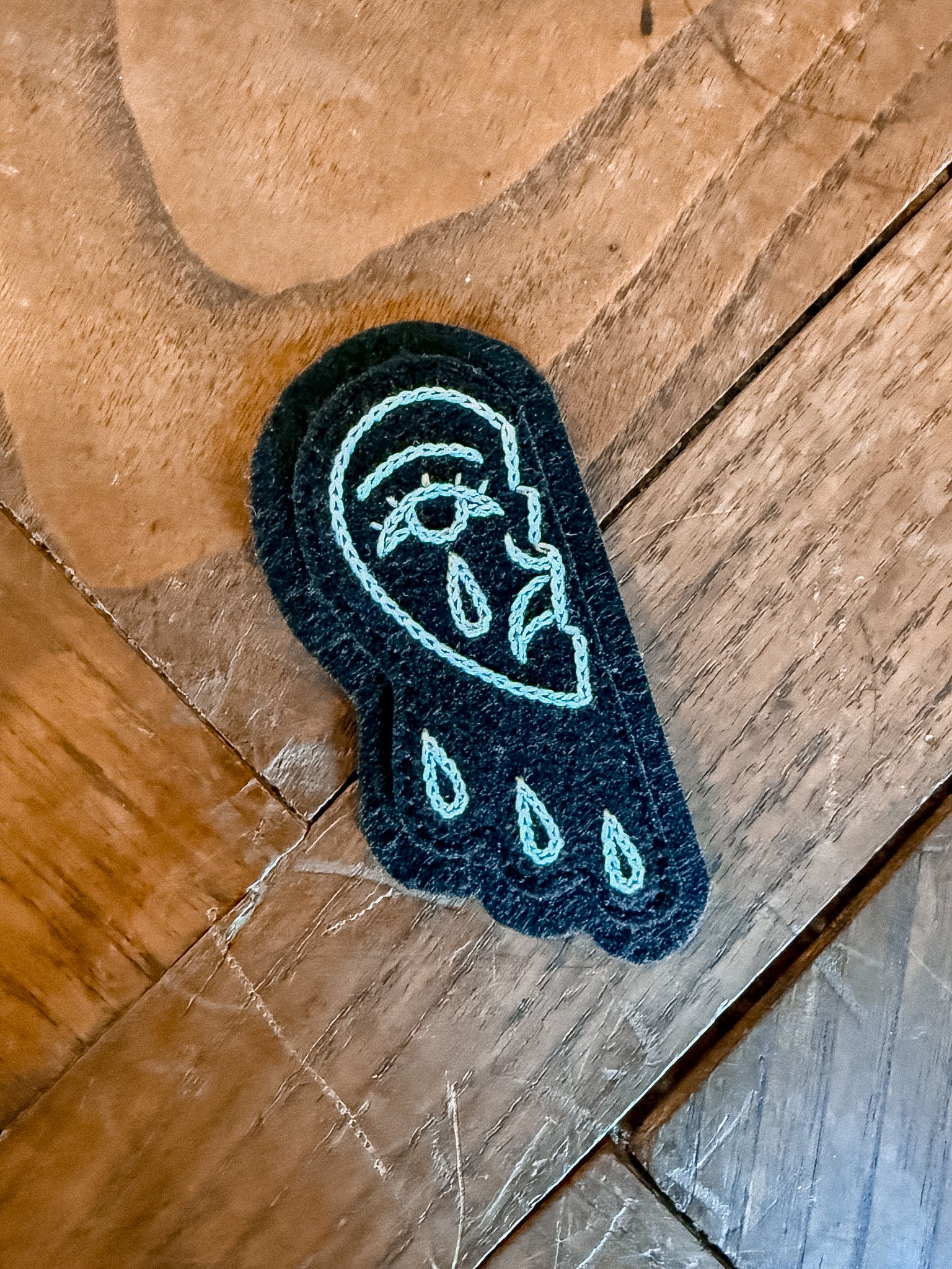 Crying Heart Felt Patch