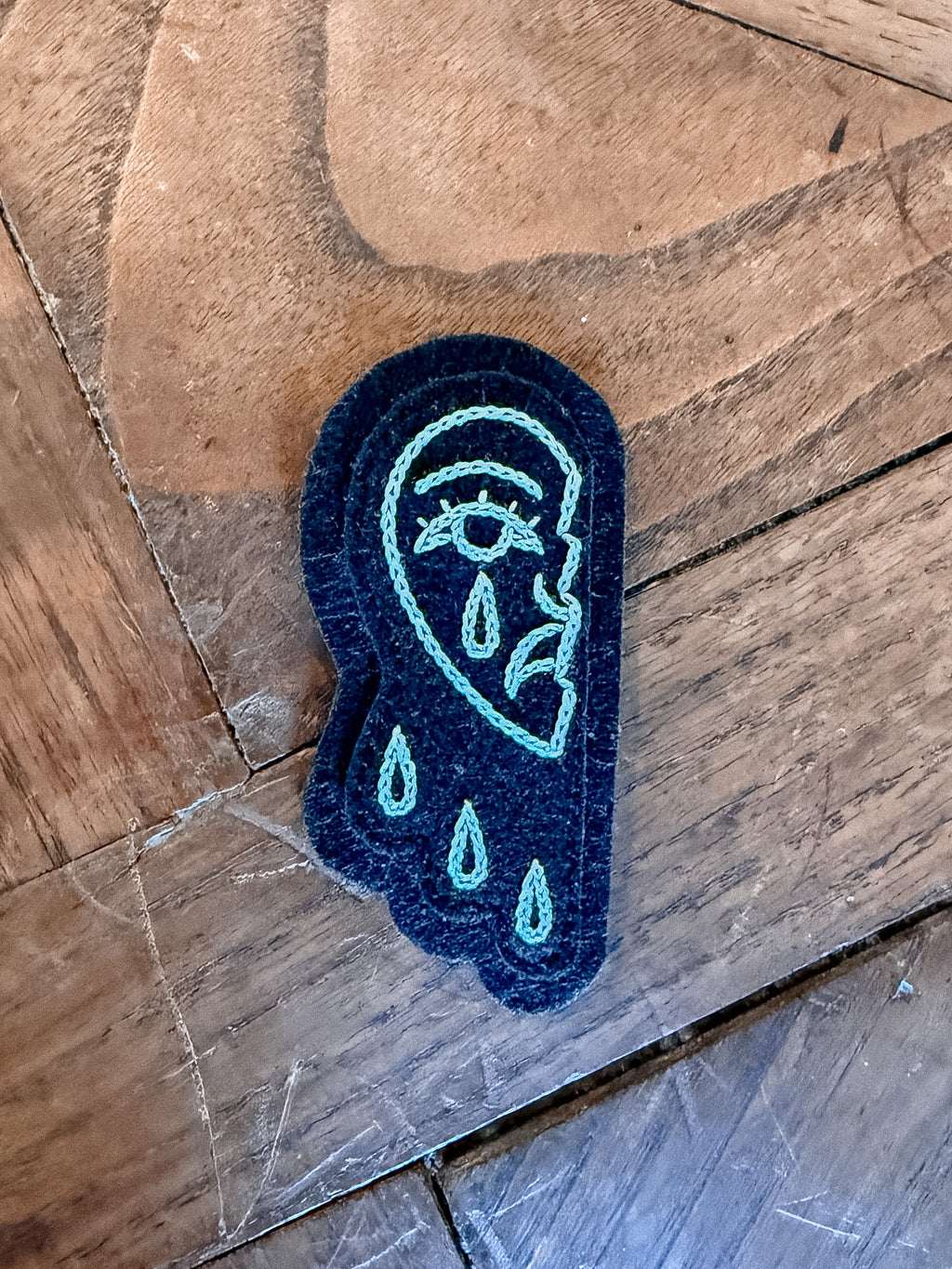Crying Heart Felt Patch