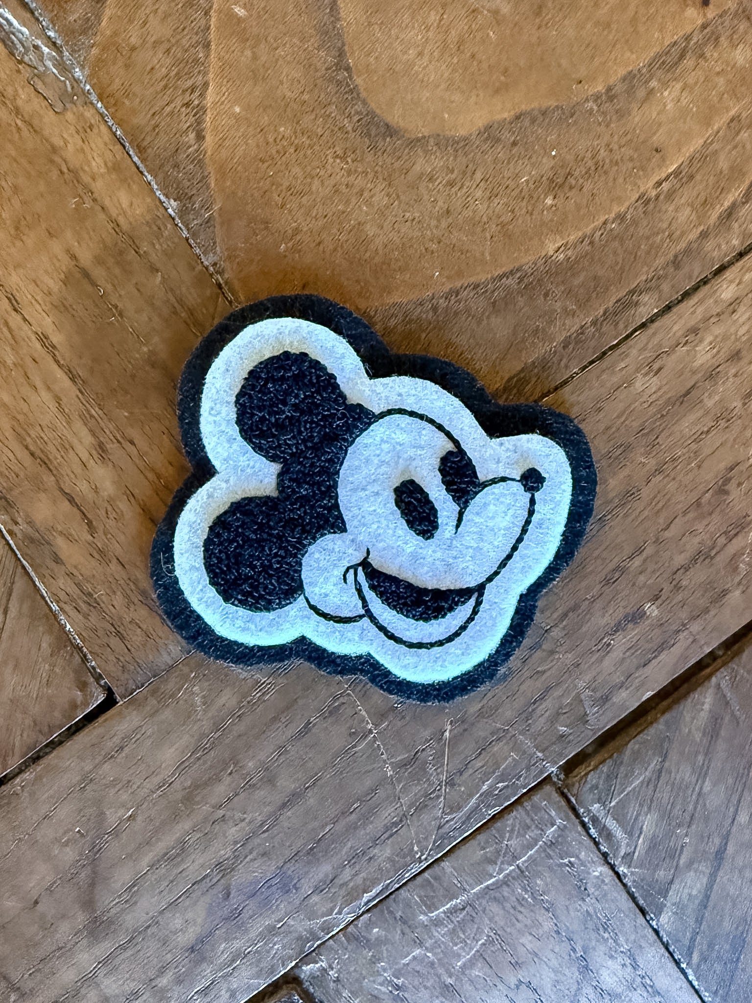 Mickey Mouse Chenille Felt Patch