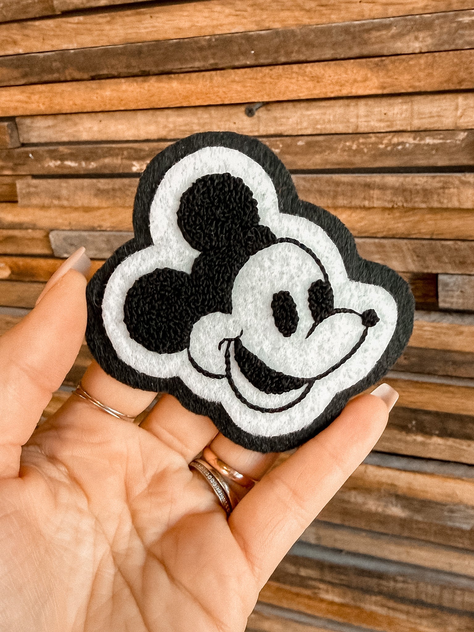 Mickey Mouse Chenille Felt Patch