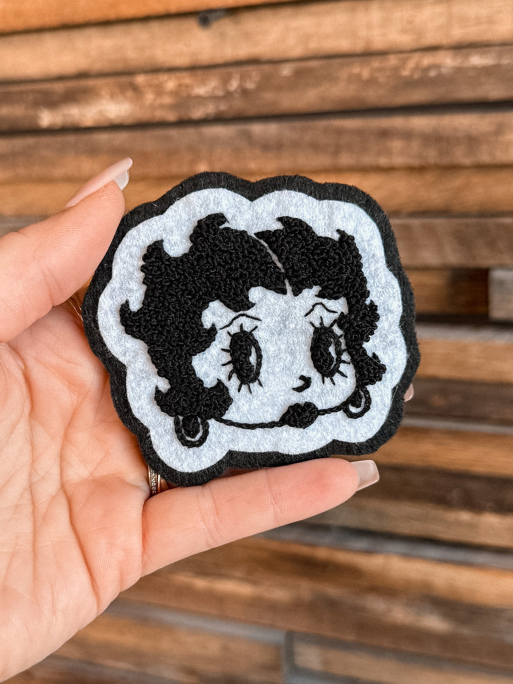 Betty Boop Chenille Felt Patch