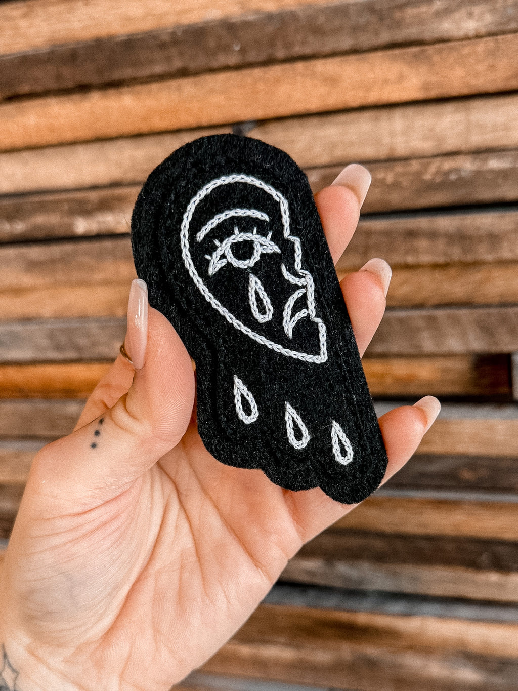 Crying Heart Felt Patch