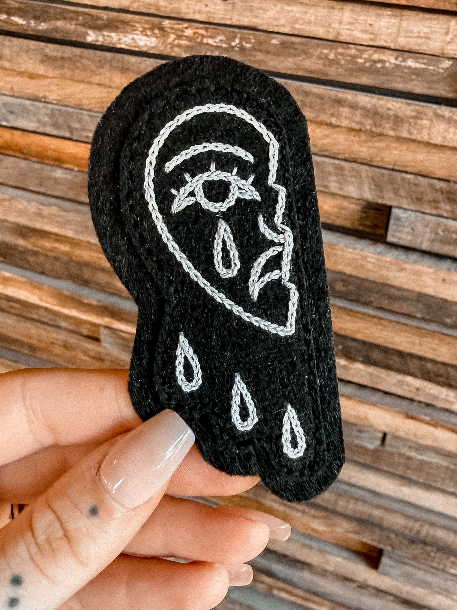 Crying Heart Felt Patch