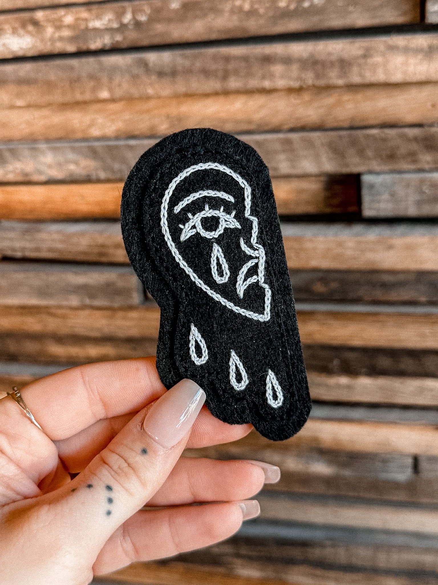 Crying Heart Felt Patch