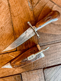 Etched Wood Knife & Sheath