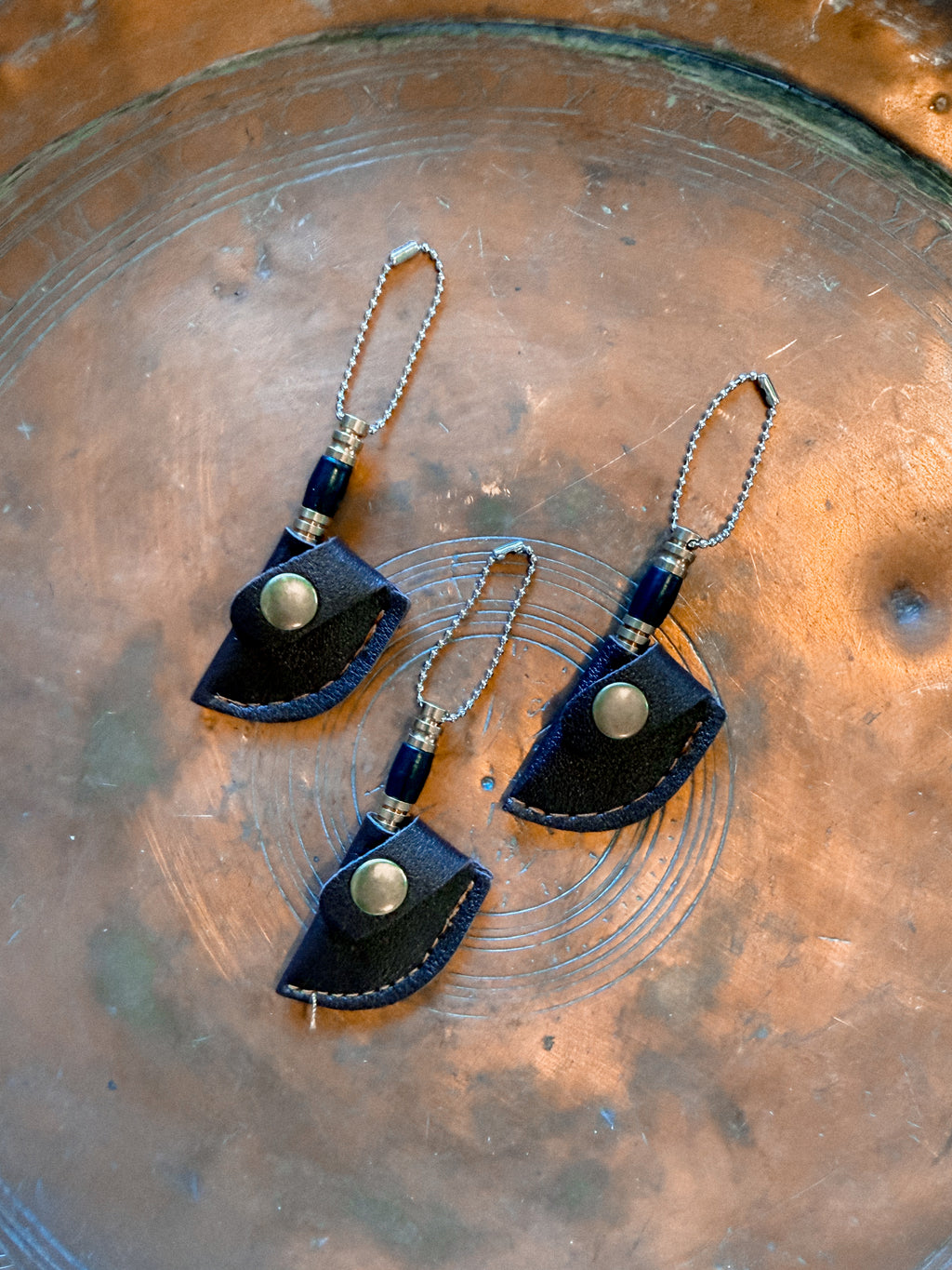 Mini Knife Keychain w/ Sheath - Black