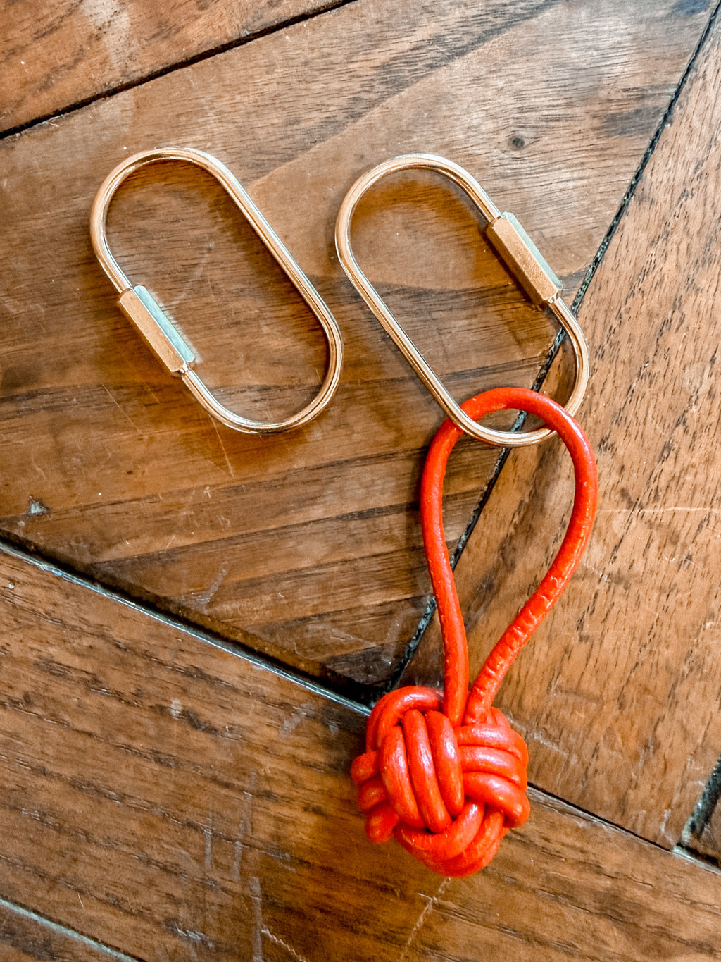 Leather Lucky Knot Keychain