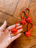 Leather Lucky Knot Keychain