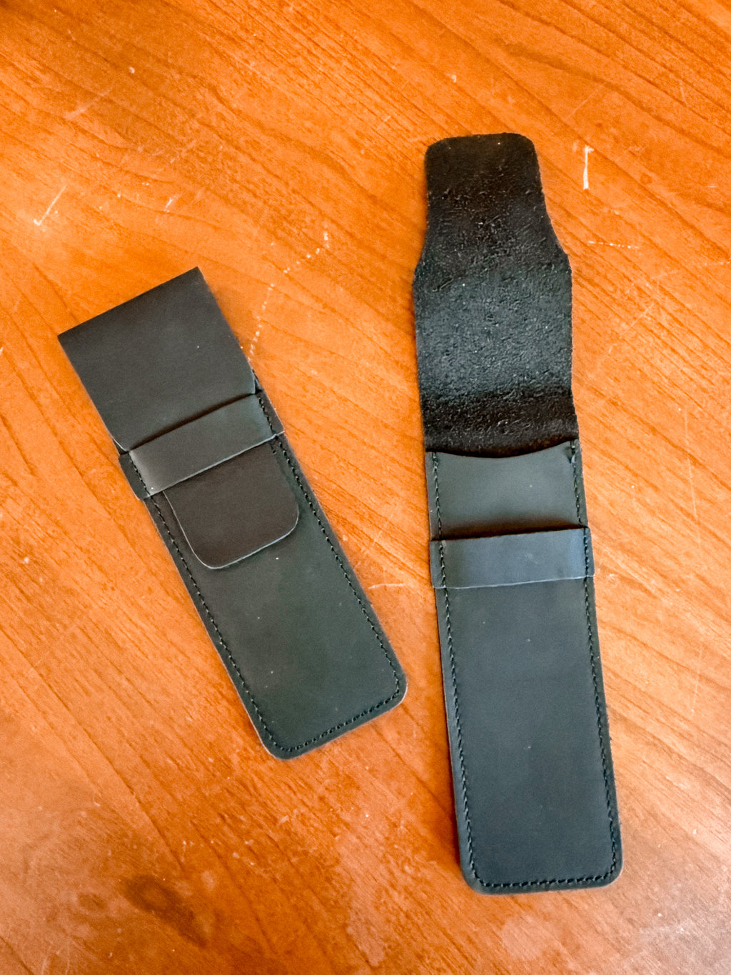 Leather Pen Case - Black