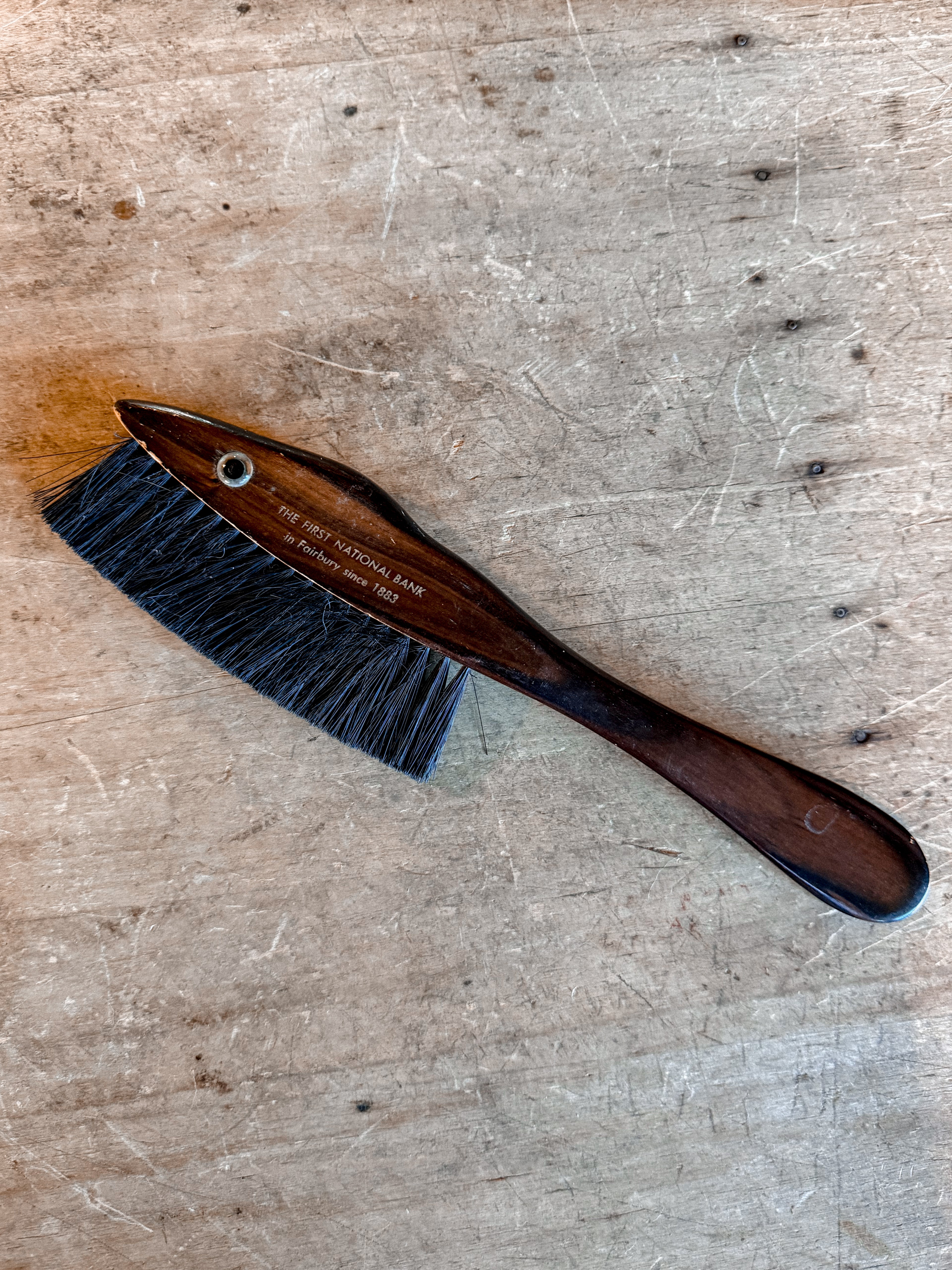 Fish Shoe Brush w/ Bank Embossing