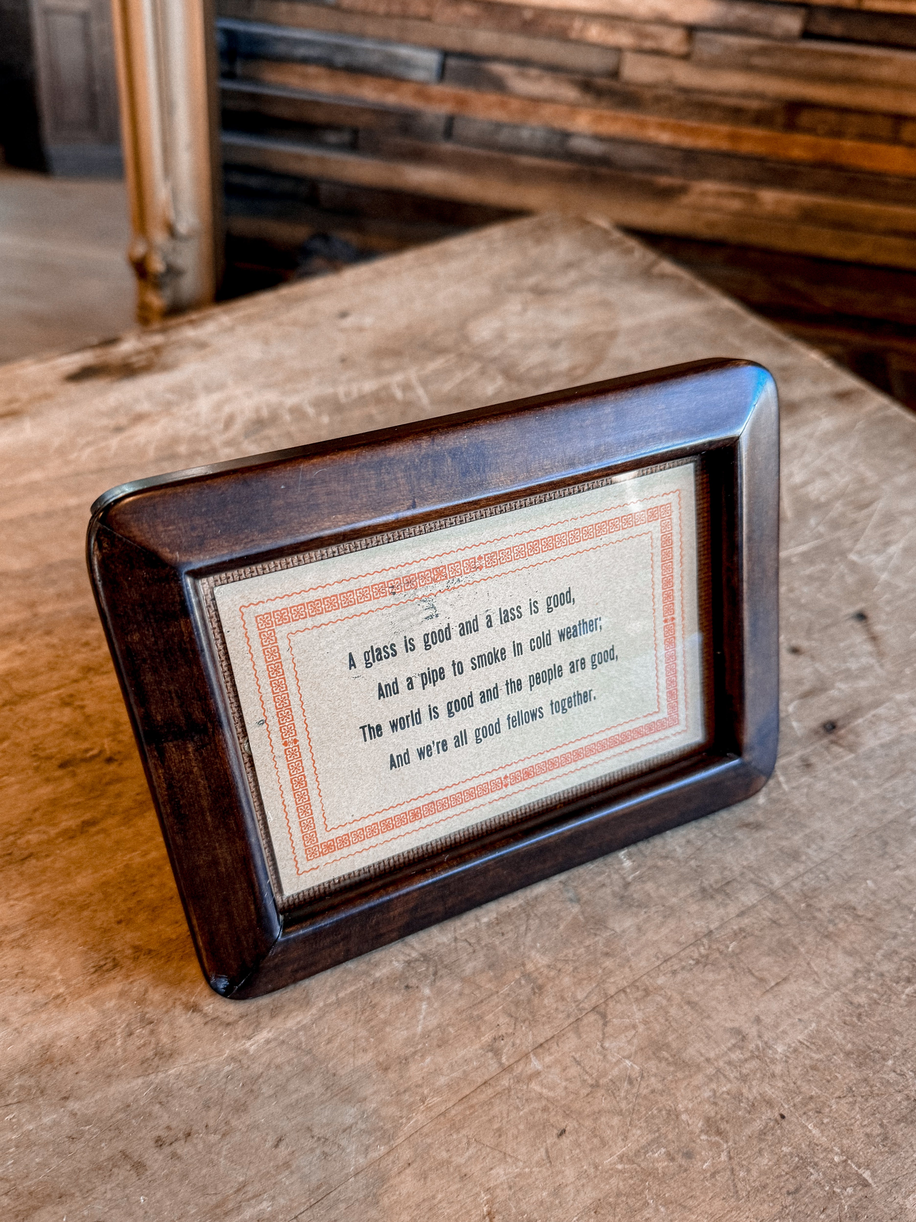Framed Quote Postcard