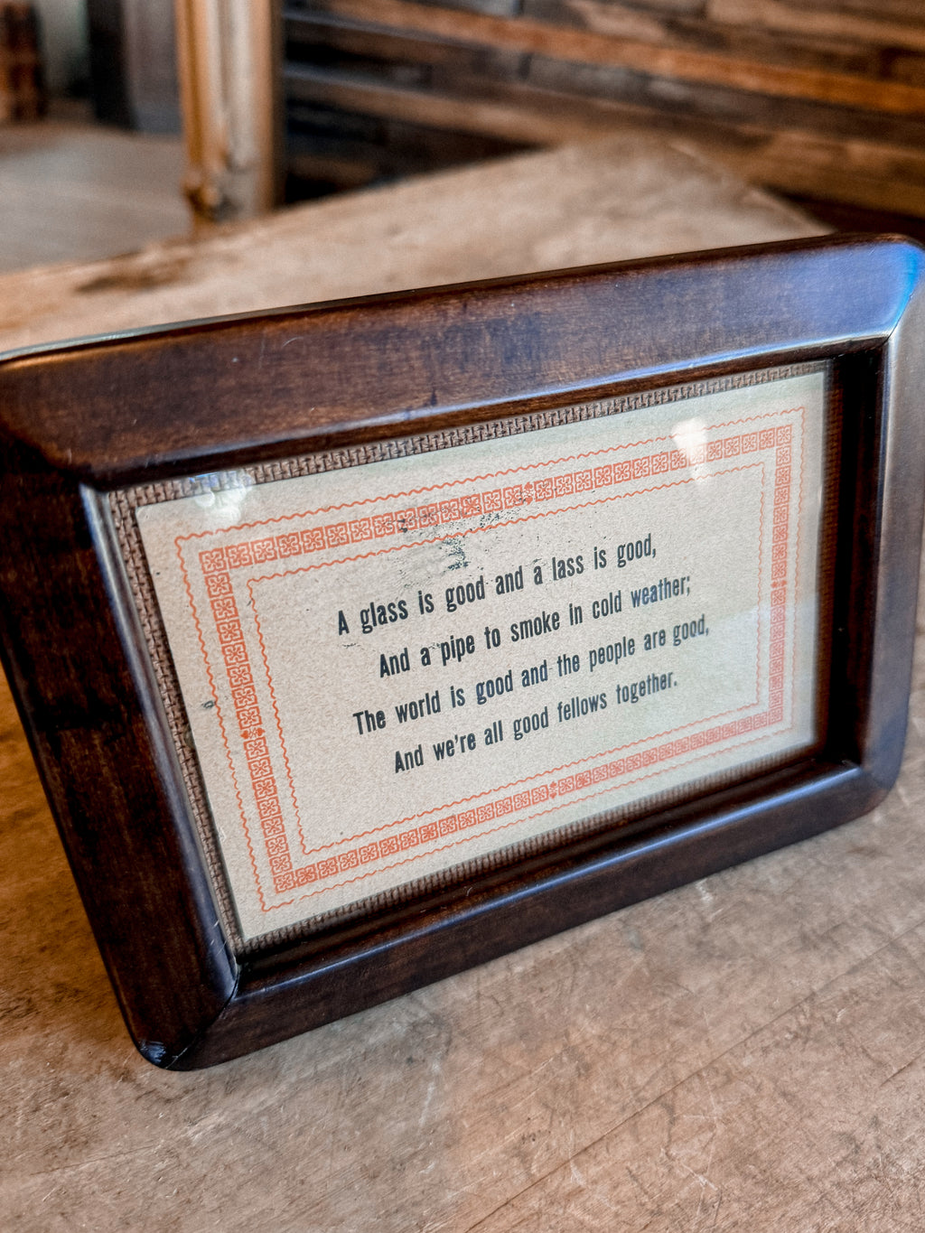 Framed Quote Postcard
