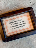 Framed Quote Postcard
