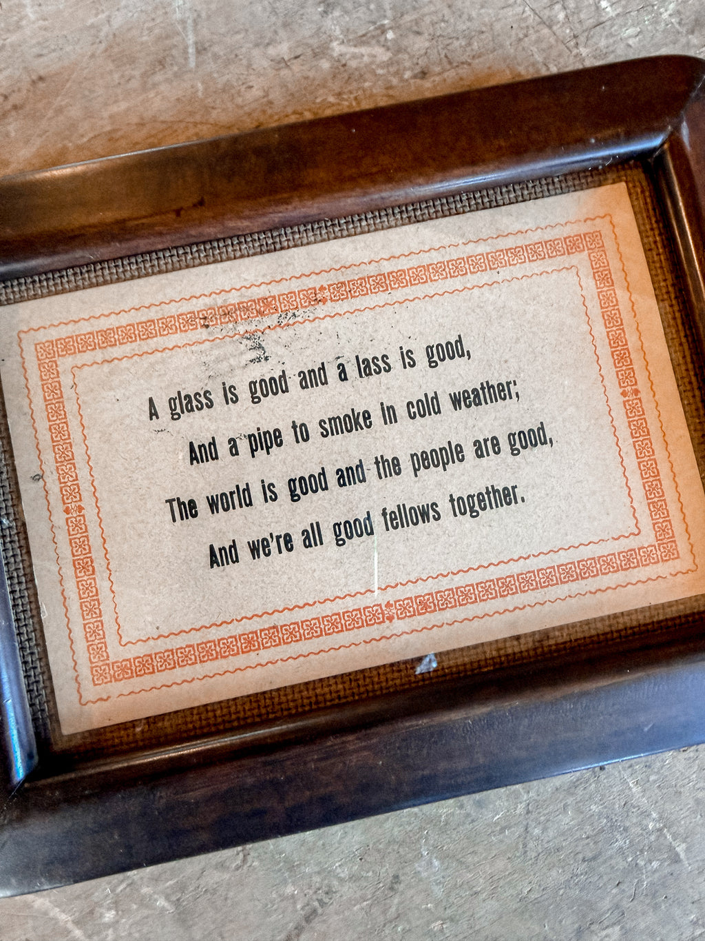 Framed Quote Postcard