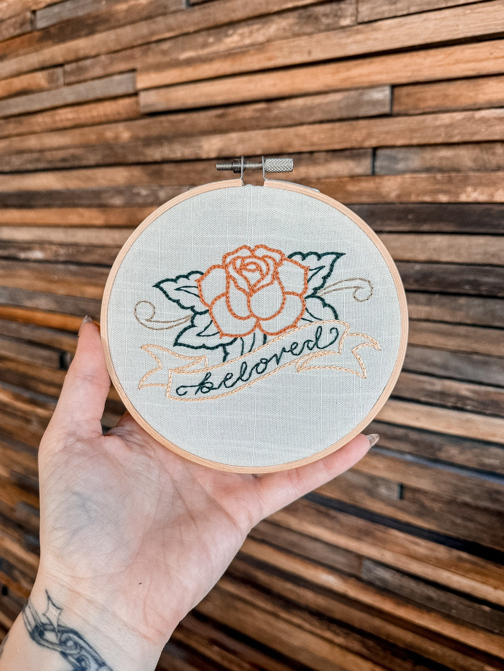 Beloved Rose Hoop 5"