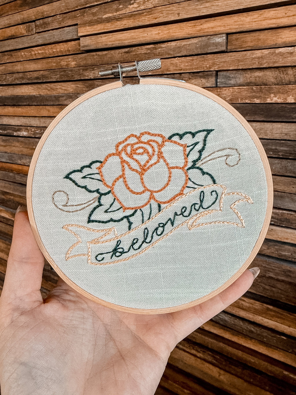 Beloved Rose Hoop 5"