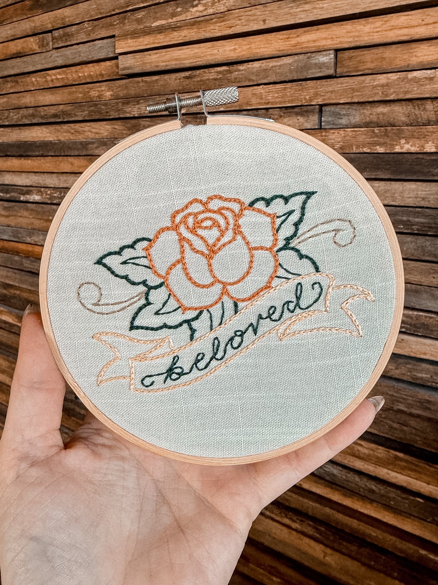 Beloved Rose Hoop 5"
