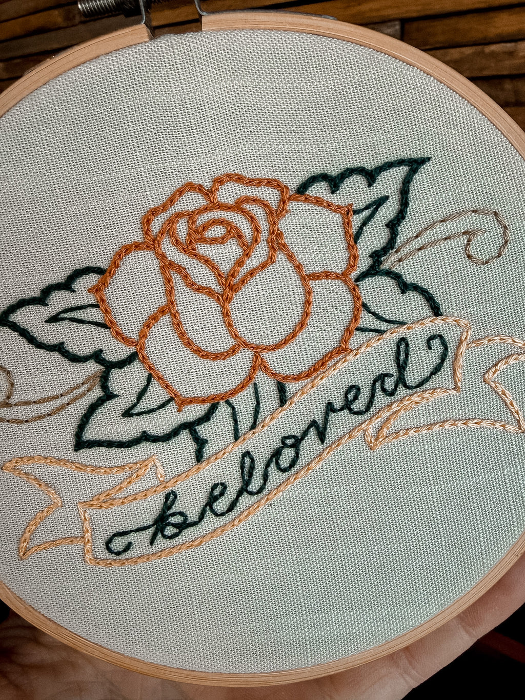 Beloved Rose Hoop 5"