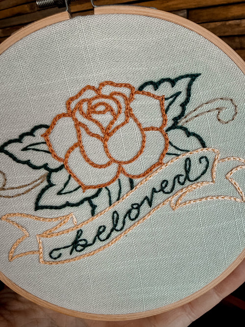 Beloved Rose Hoop 5"