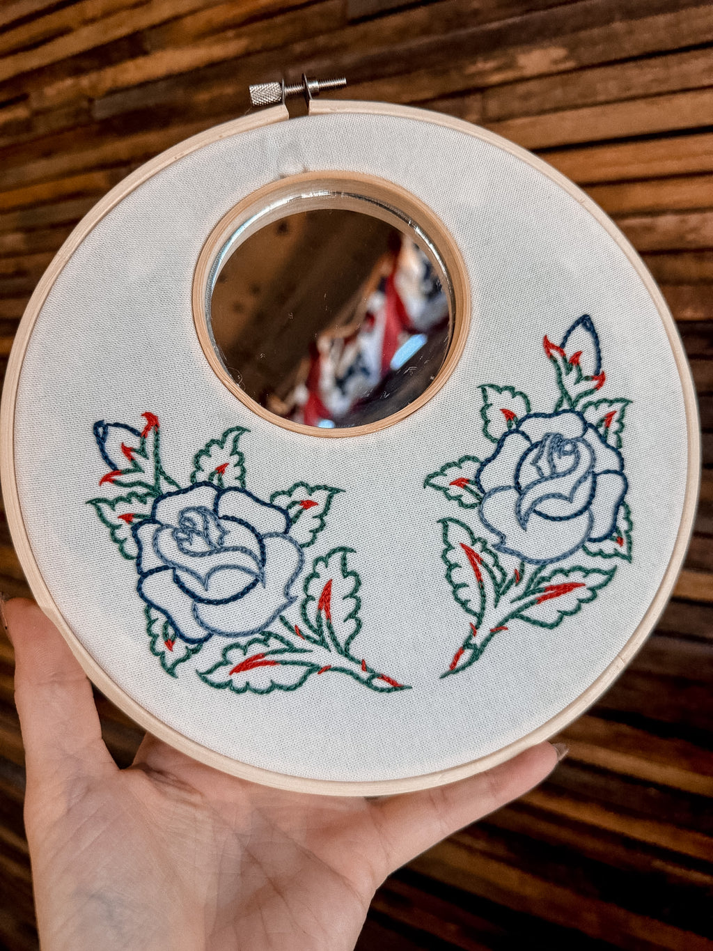 Roses Hoop w/ Mirror 6"