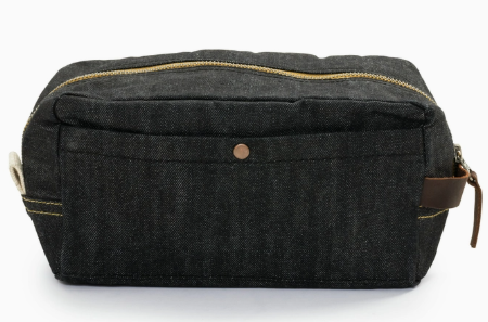 Indigo Denim Dopp Bag