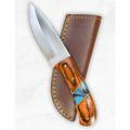 Burnt Wave Knife w/ Sheath